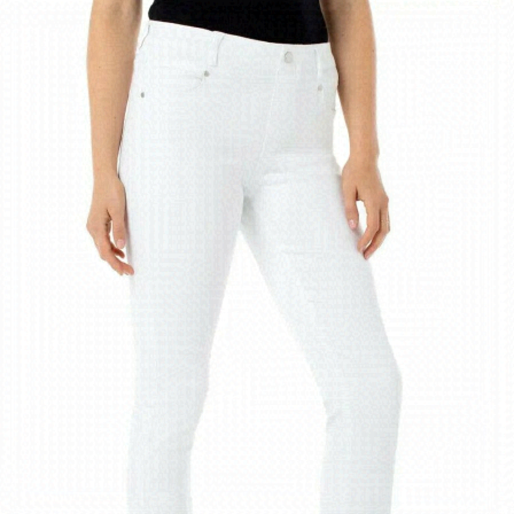 LIVERPOOL BNWOT Ankle Skinny Jeans Sz 0 New Missing Rivet on Pocket "Gia Glider"